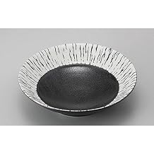 Moodle Plate, Noodle Pot, Kuroshio 8.0 Noodle Pot, 9.8 x 2.5 inches 24.8 x 6.3 cm, Restaurant, Inn, Japanese Tableware, Restaurant, Commercial Use
