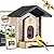 TT Nature Bird Feeder with Camera, Upgraded 1.5L Smart Birdhouse Al Identify for 10000 Plus Species, Auto Capture & Real-time Notifications, Ideal Gift for Bird Lovers (Iron Roof)