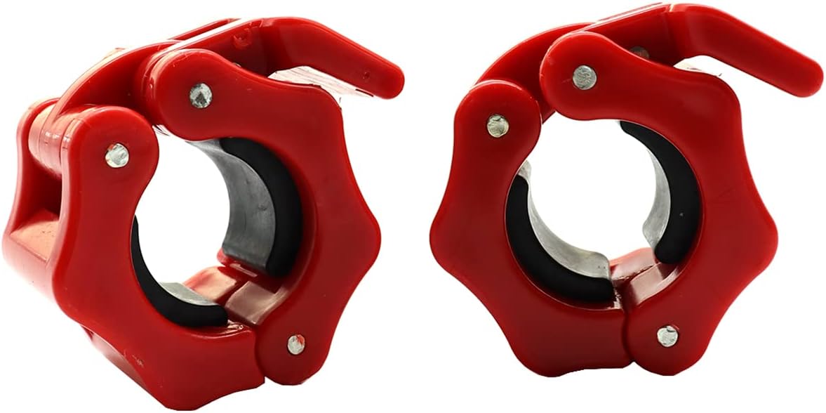 EastyGold Barbell Clamps Dumbbell Spinlock Collars Clips for Standard Weight Lifting Dumbbell Barbell Bar Quick Release Lock Professional Buckle 1 Pair for Gym Exercise Fitness Body Building 1 Inch : Sports & Outdoors