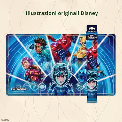 Ravensburger - Disney Lorcana Tcg: Set 7 Big Hero 6 | Tappetino Mtg Per Carte Con Dimensioni 61 X 34,3 Cm | Disney Lorcana Con Un Design Unico | Playmat Mtg Per Giochi Da Tavolo Di Qualità - 4