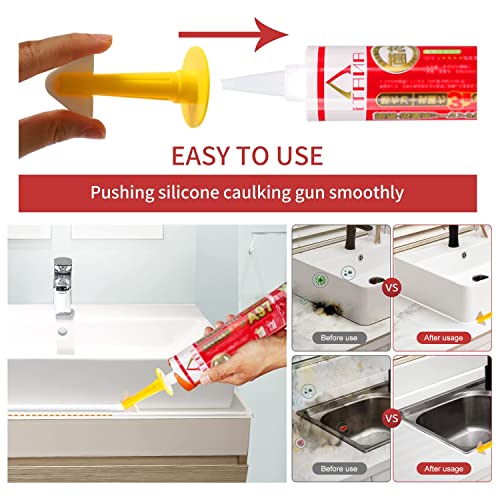 image for Haquno Silicone Sealant Tool Finishing, Caulking Tool Kit 5 in 1, FOLA