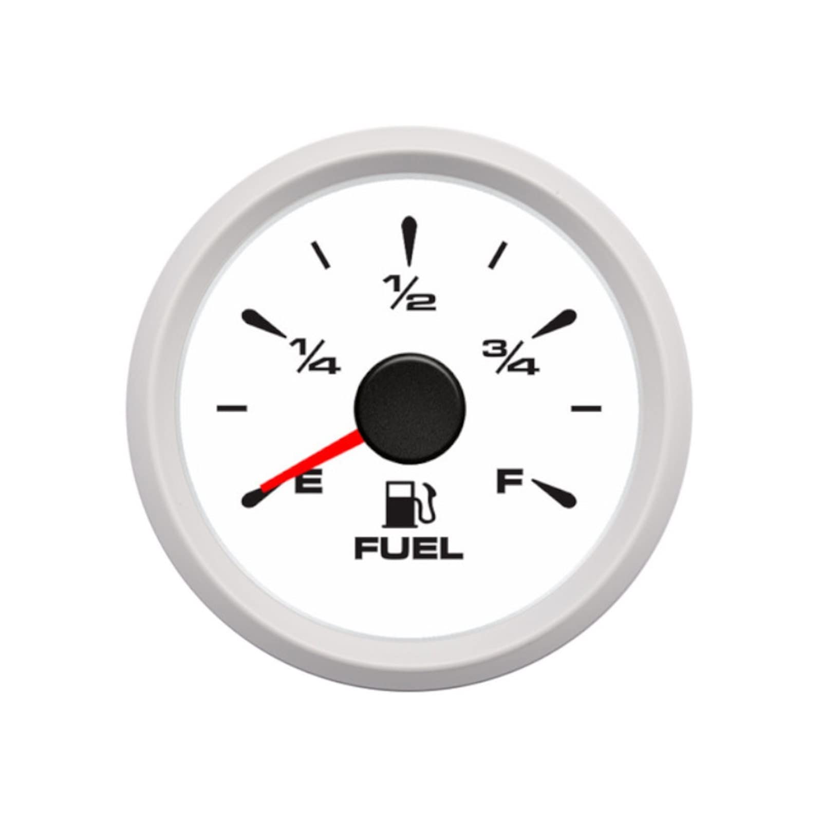 Cfwwsaq G Liquid Level Meter, 52Mm Boat Car Fuel Level Auges 0-190Ohm 240-33Ohm Fuel Level Meters Marine Water Level Auge Sensor Sender Unit For Yacht(Bianco)