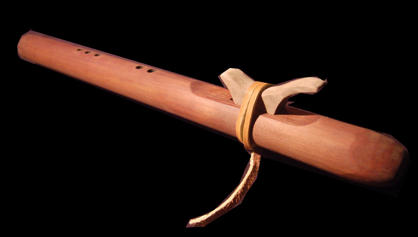Native American Style Cedar Flute By Gray Fox, Key of F Minor