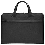 Bolso para Laptop Nylon Impermeable del Bolso del Cuaderno con la manija hideable,Negro 1,14" (39 * 30 * 4) CM