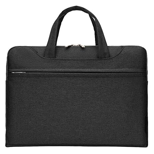 Bolso para Laptop Nylon Impermeable del Bolso del Cuaderno con la manija hideable,Negro 1,14" (39 * 30 * 4) CM