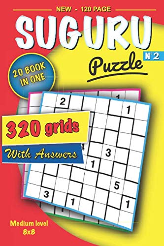 Suguru Puzzle - 320 Medium Puzzles 8x8 - 20 Books in One (Volume 2)