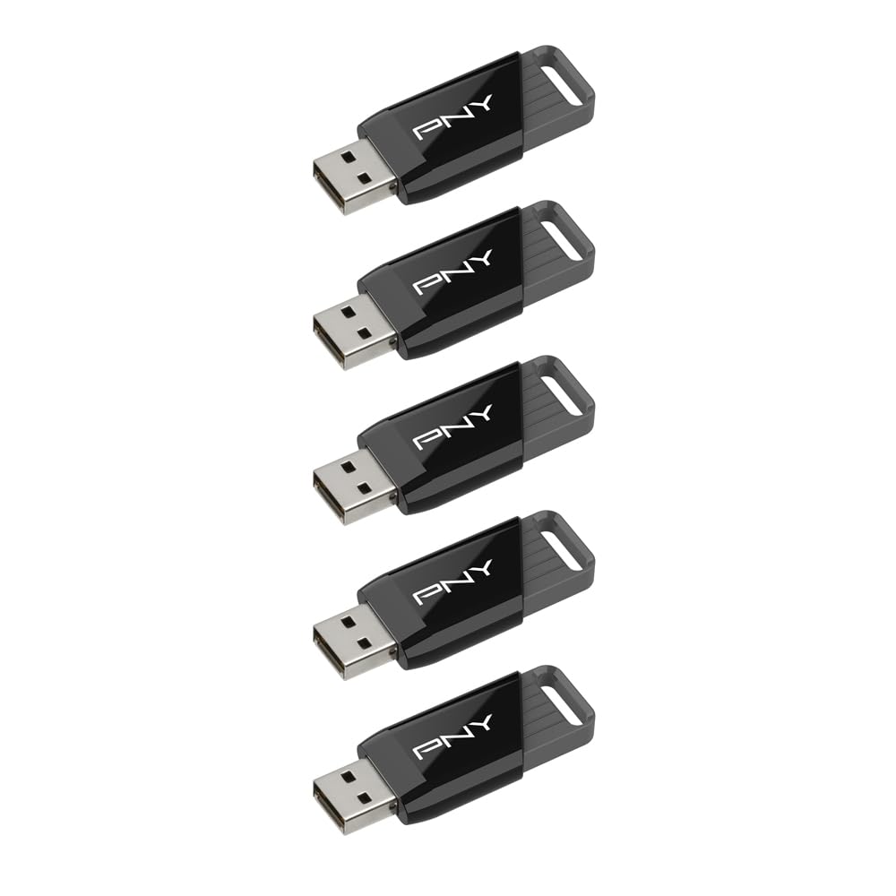 PNY 128GB Attaché X USB 3.2 Gen 1 Flash Drive 5-Pack