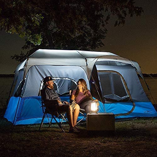 CORE 9 Person Lighted Instant Cabin Tent with Footprint and Tent Kit - Thumbnail 4