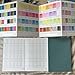 tumuarta Artist’s Color Swatch Book, 100% Cotton, 140 LB, 300GSM, Concertina Book, 24 Pan/Sheet, Painter`s Color Diary for Watercolors, Acrylic, Markers and Wet & Dry Media (7.5