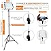 FOSITAN LED Video Light with 79 inches Stand LCD Display Bi-Color 3960 Lux SMD LED CRI 96+ U-Bracket Metal Shell Video Lighting Kit for YouTube Studio Photography Shooting