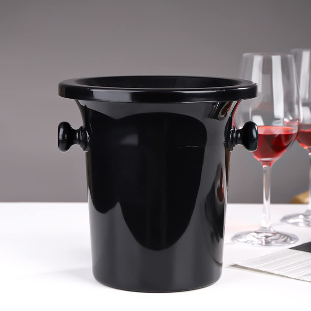 ULTRAWAVE Cubos de Barra Resina Multifuncional Vino Tinto Cubo Champagne Cubo balde Cubo Cubo Cubo recepción Creativa Vino Cubo Negro Cubeta de Hielo