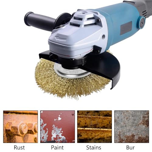 3 Stück Fugenbürste Kompatibel mit Gloria Multibrush und Anderen Drahtbürsten, 10 mm Breite Weedbrush für Gloria, Runde Ersatzbürste Bürste für Unkraut, Moos, Steine ​​Entfernen