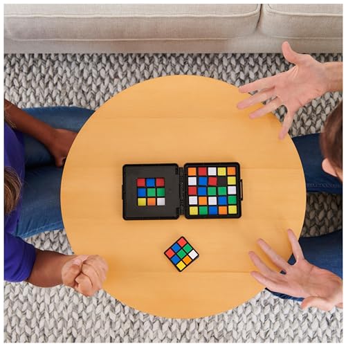Rubik's Cube - Rubiks Race Version Voyage - Jeu De Société Classique 3X3 Rubiks Cube - Stratégie Ultime Face à Face - Facile À Transporter - Jeu Casse-Tête Adulte Et Enfant - Jouet Enfant 7 Ans Et +