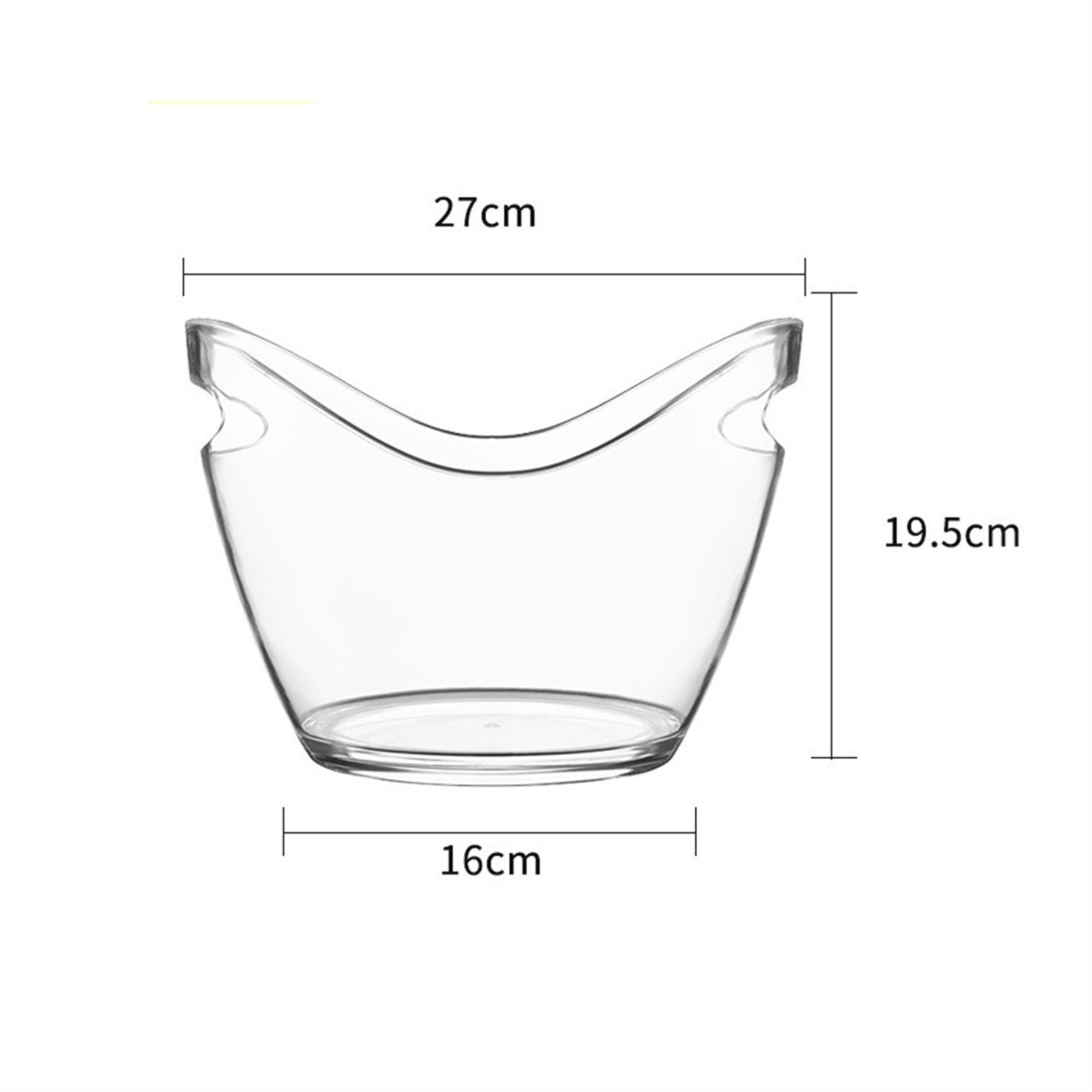 Cubo de Hielo Cubo de champán True Wine, Cubo Hielo Transparente for Interiores y Exteriores, for Bebidas for Fiestas, Capacidad for 4 Botellas Vino Cubo de Hielo frío para Barra