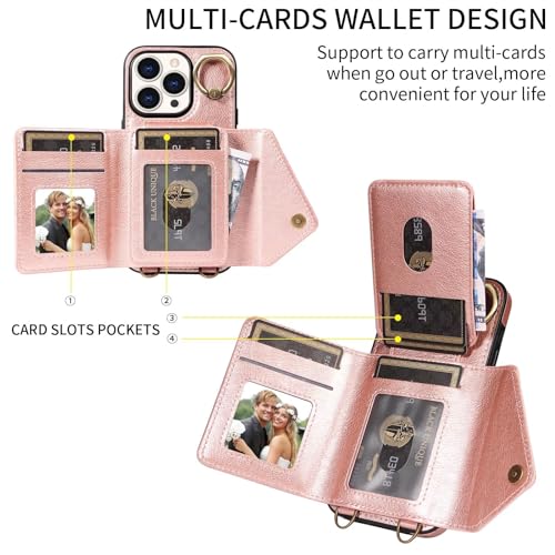 Coque iPhone 15 Pro or rose anti-chute avec support vidéo - 4
