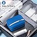 dopobo Travel Toiletry Bag, Dopp Kit Waterproof Makeup Bag Shaving Bag with Hanging Hook, Portable Toiletry Organizer for Traveling and Camping (Blue)