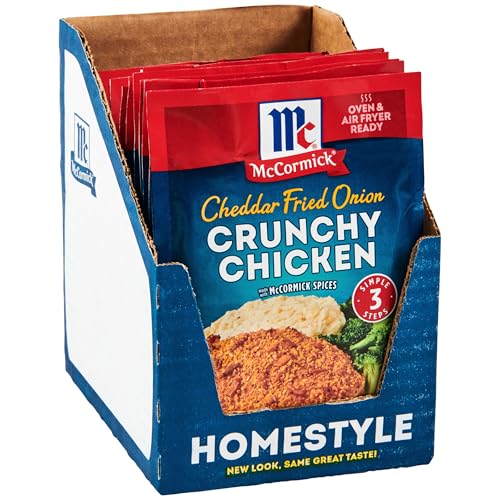 McCormick Cheddar Fried Onion Crunchy Chicken Seasoning Mix, 1.25 oz (Pack of 12)