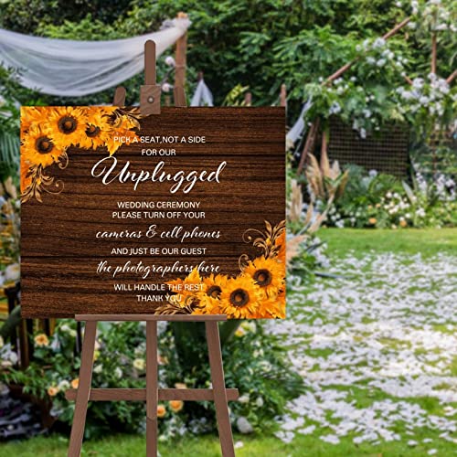 Panneau bienvenue mariage bois pour guider les invités avec élégance
