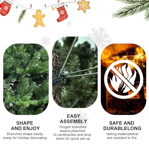 Unlitartificialfullchristmastree4ftwith919pepvctipspremiumholidayxmastreewithmetalhingesfoldablebaseforhomeofficepartygreen  Urban Country Home Decor Unlit artificial full christmas tree 4ft with 919 pe pvc tips premium holiday xmas tree with metal hinges foldable base for home office party green  urban country home decor