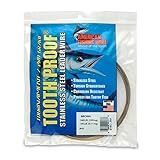 American Fishing Wire Tooth Proof Stainless Steel Single Strand Leader Wire, Size 15, Camo Brown Color, 240 Pound Test, 1/4 Pound Coil