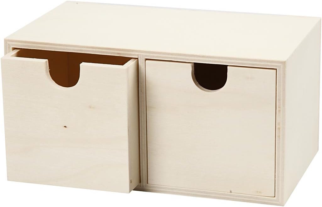 55765 Create Craft - 2 Drawer Box plywood 1pc
