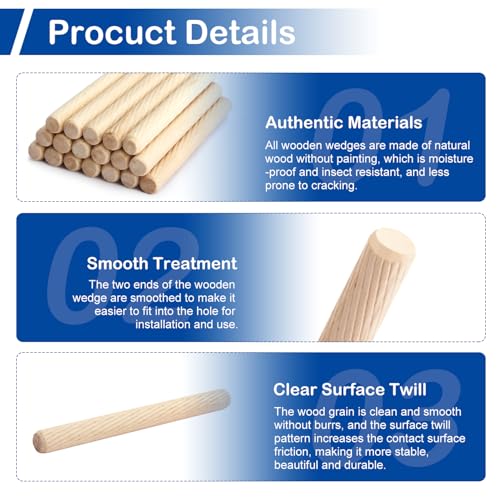 Chevilles en bois pour meubles et restauration de structures en menuiserie