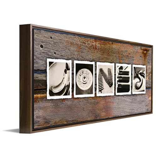 Personalized Firearm, Gun, or Shooting Name Alphabet Art. (Vintage Style