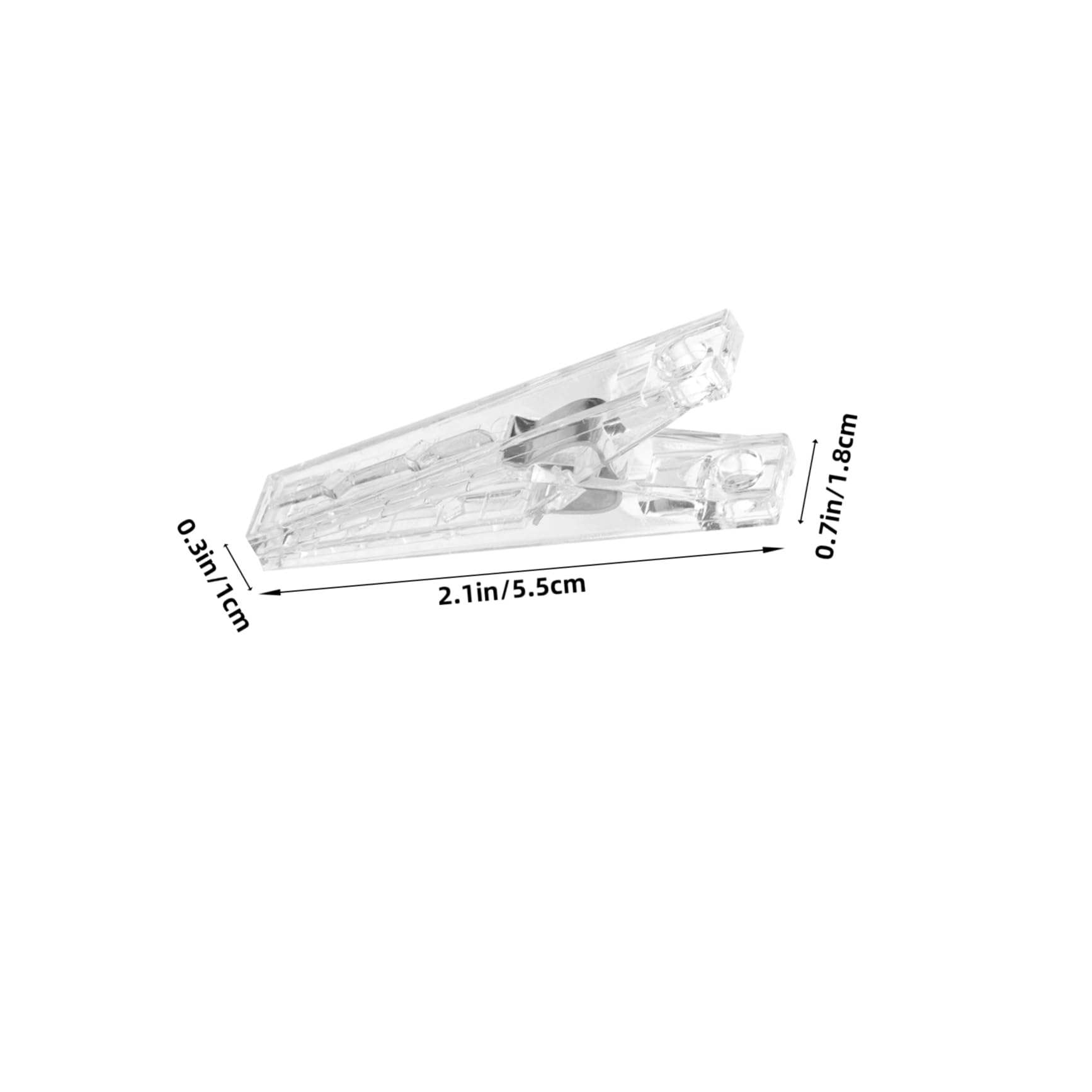 Veemoon 6 Pack DIY Quilting Clips Strong Spring Clamping White Transparent Plastic Sewing Photo Clamps Quilt Fixing