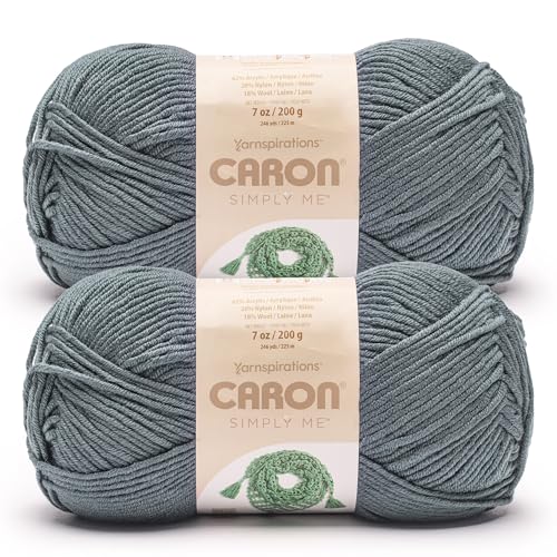 Image of Caron Simply Me, Soft Yarn for Crocheting, Midnight Blue, 2-Pack