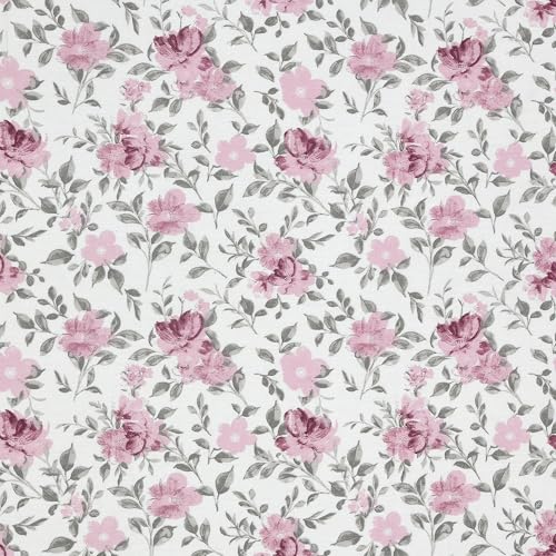 Image of LINENWALAS Premium Printed 100% Cotton Duvet Cover for Double Bed | Double Size Comforter Cover |Rajai Cover | Quilt Cover with Zipper Closure 90 x 100 Inches (Garden of Grace, Double Size)