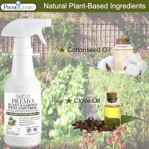 Premo Guard Plant & Garden Pest Control - 32 oz - Insect & Disease Control for Organic Gardening - Effective Natural Pla