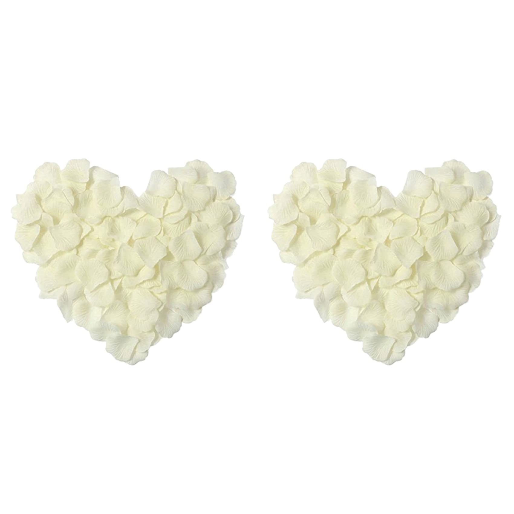 Hndhbfgrt 200 Pcs Silk Rose Petals Artificial Rose Flower Petal for Wedding Party Home Hotel Valentine's Day Decoration, White