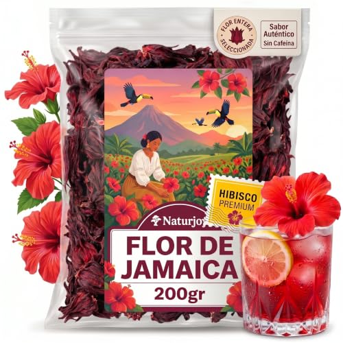 Flor de Jamaica para Adelgazar 200g - Te de Hibisco Premium - Hibiscus Tea