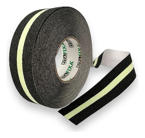 Fita Antiderrapante Escada Epi Lixa Adesivo Fluorescente 20m Fita Fixa