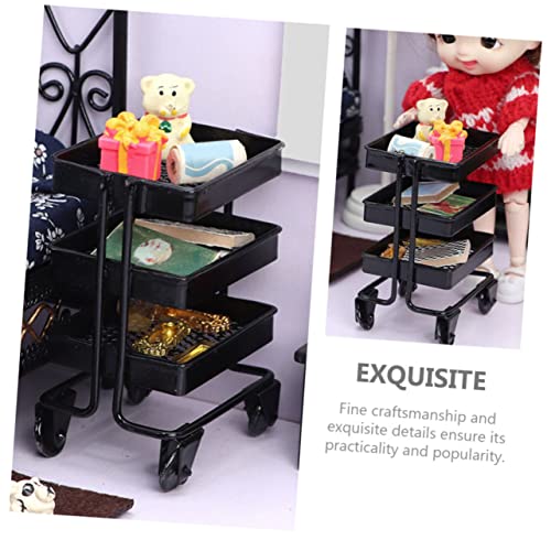Cabilock 2 Pçs Decoração De Casa De Boneca Acessórios De Banheira Decoração De Banheira Servindo Car