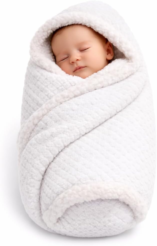 First Kick Premium Baby Blanket 100×75 cm – Ultra Soft Flannel Sherpa Newborn Blanket for Winter, AC, Stroller, Crib, Travel (0-12 Months)