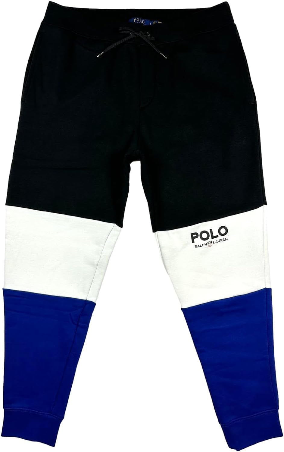 POLO RALPH LAUREN Mens 1970 USA Shield Colorblock Fleece Jogger Sweatpants Blue Multi XL