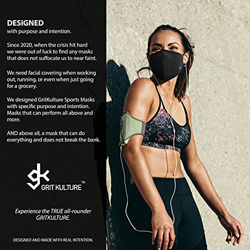 Gk Sports Face Masks For Men Face Masks For Sports Black Face Masks Reusable Black Cloth Face Masks For Women Copper Infused Breathable Elex Washable Stretchable For Running And Workout 3 Pack #TOP4