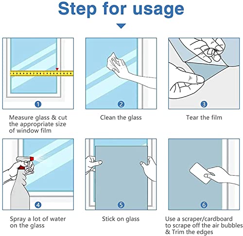 Image of SUNBIRD Window Film Privacy Colorful Window Sticker, Decorative Window Vinyl, Adhesive Home UV Blocking, Heat Insulation Static Cling for Bathroom Office (24 X 120 INCHES, Arrow Frosted)
