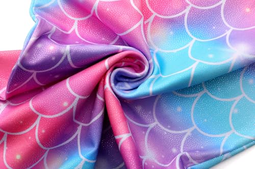 Image of iLover Girls Sparkle One Piece Swimsuits Crossback Swimwear Beach Bathing Suit with Adjustable Strap 4-10 Years