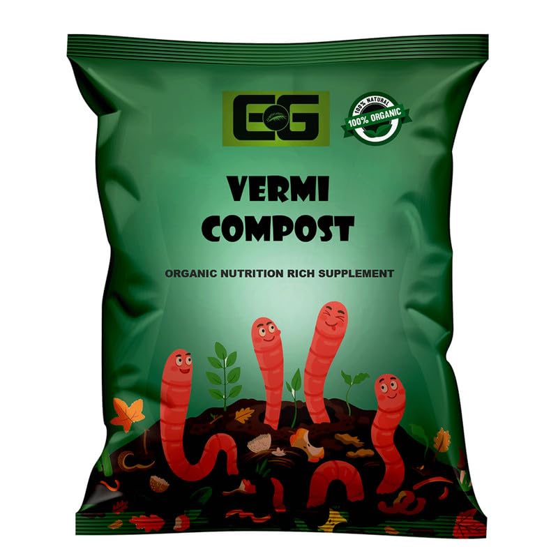 Elamgreen Organic Vermicompost Fertilizer for Plants of Natural Manure for Home Gardening, Vegetables, Fruits, Flowers, and Trees 3kg Elamgreen Organic Vermicompost Fertilizer for Plants of Natural Manure for Home Gardening, Vegetables, Fruits, Flowers, and Trees 3kg