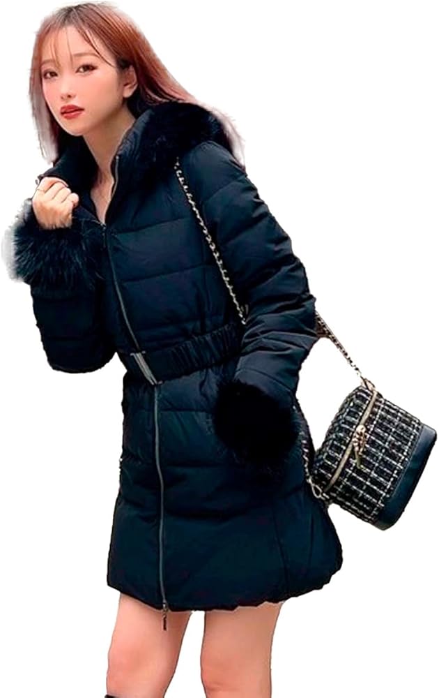 Amazon | [リゼクシー] フード付 ダウン コート ジャケット ファー付き