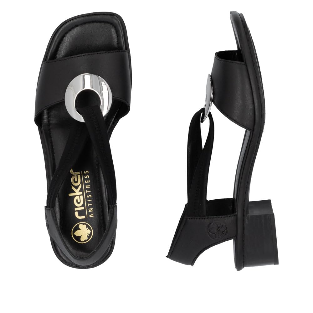 Rieker Damen Pantoletten 62662, Frauen Slipper