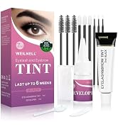 2-In-1 Lash & Brow Color Kit, Professional Eyelash and Eyebrow Color with Natural Black Effects, ...
