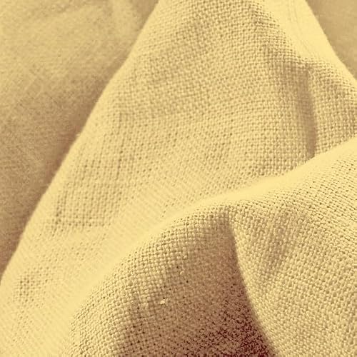 G Street Fabrics, Pure Linen, 58" Wide, Fabric by The Yard, 100% Linen, Perfect for Lightweight Shirts, Pants and Dresses, Rattan, 10 Yards
