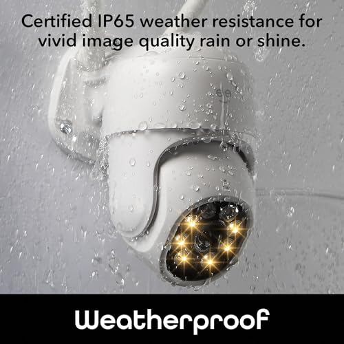 Image of Geeni Lookout Outdoor Auto-Follow Security Camera 2K Quad HD, Spotlight | Weatherproof, motion detection, compatible with Alexa and Google Home