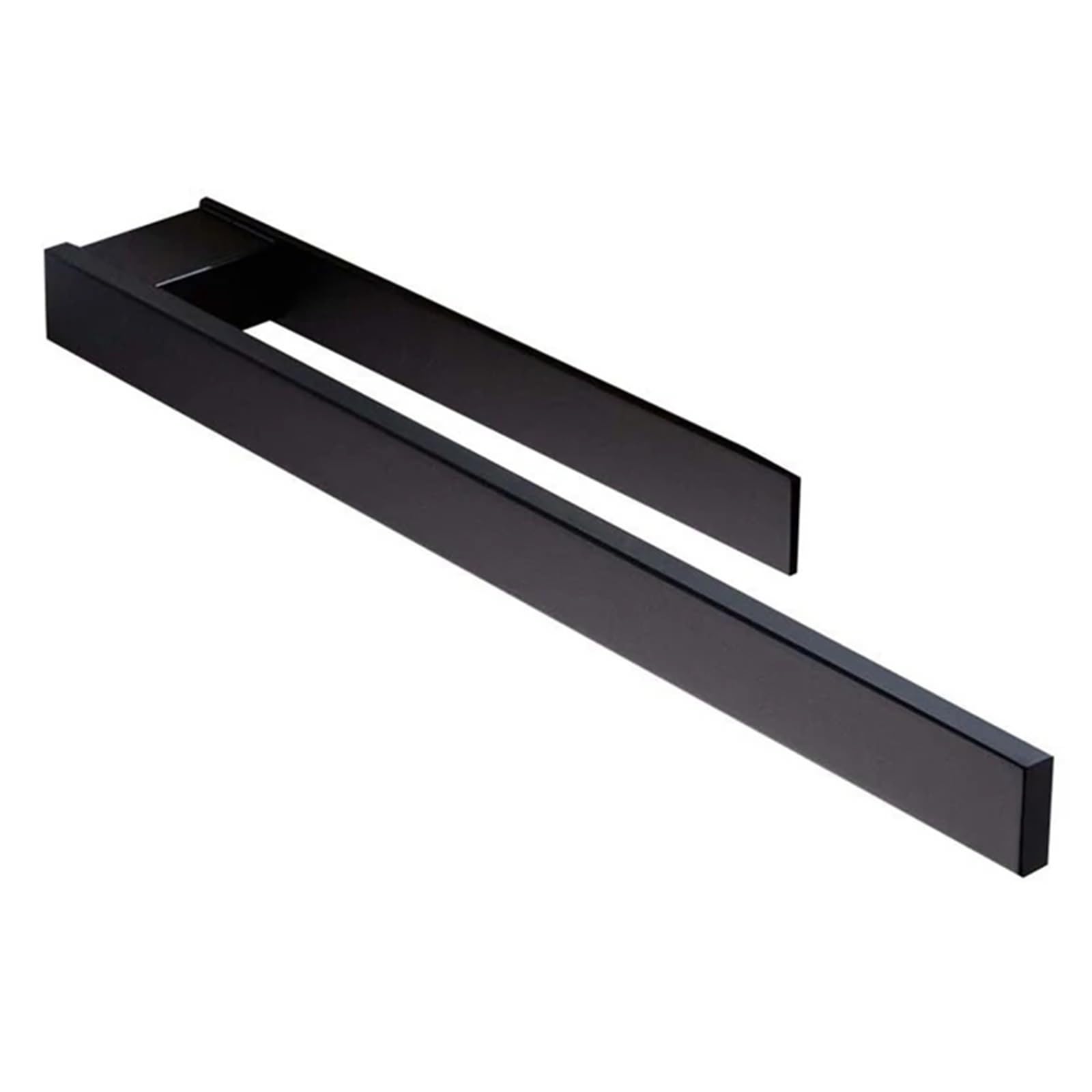 Stainless Steel - Self Adhesive No Punch Towel Rack 39Cm Bathroom Toilet For DIY Tools(Black)