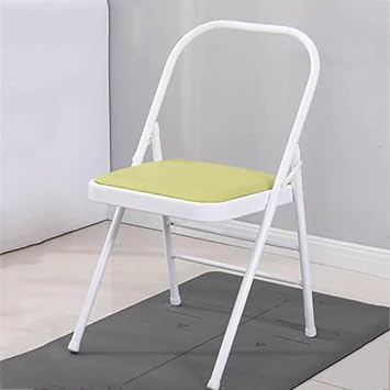 Yoga Inversion Chair, Iyengar Yoga Chair,Pilates Chair,Backless Yoga Chair Prop,Home Exercises Reinforced Design,Green