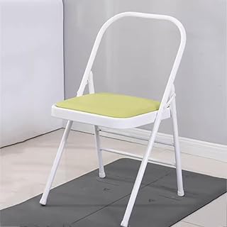 Silla de inversión para yoga Iyengar Yoga y Pilates Diseño sin respaldo para ejercicios en casa reforzado y color verde