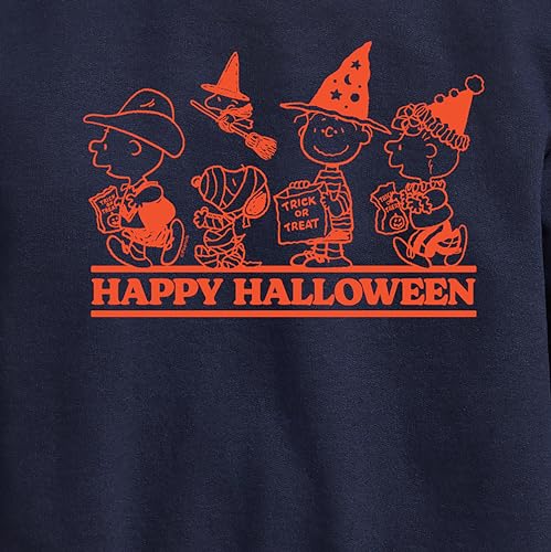 HYBRID APPAREL - Peanuts - Orange Happy Halloween - Toddler & Youth Crewneck Fleece Sweatshirt3